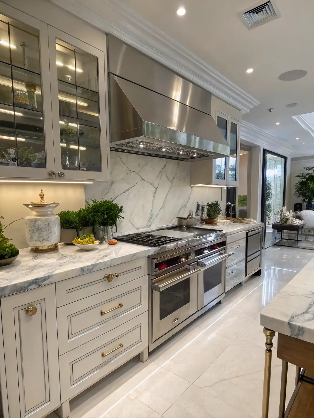 A recently renovated kitchen with updated appliances and a modern design, reflecting De Luca Homes Inc.'s expertise in home renovations.